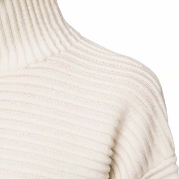 New Victoria Beckham 100% wool ribbed chunky knit oversized turtleneck sweater - Picture 5 of 12